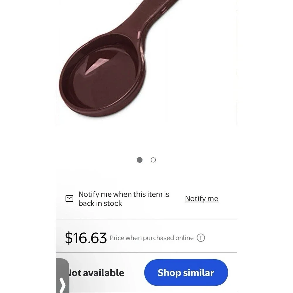 Lot of 4 Carlisle 492201 Measure Miser 1.5 Oz. Portion Control Spoon 44ml Brown